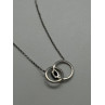 925 STERLING SILVER  SAPPHIRE & BERYL NECKLACE