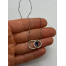 925 STERLING SILVER  SAPPHIRE & BERYL NECKLACE