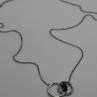 925 Sterling Silver Sapphire & Beryl Necklace