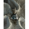 925 Sterling Silver Blue Topaz Pendant Length 1 Inch