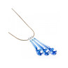 925 Sterling Silver Jewelry Glass Chain with  Pendant