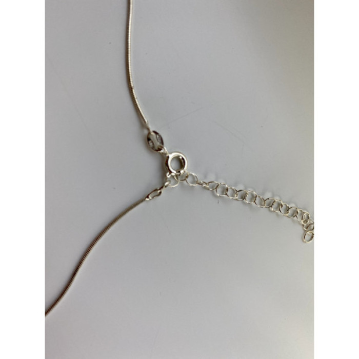 925 Sterling Silver Jewelry Glass Chain With Pendant