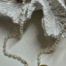 14K YELLOW GOLD CLASP FRESH WATER PEARL NECKLACE 16