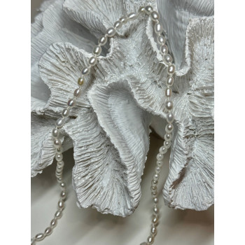 14K YELLOW GOLD CLASP FRESH WATER PEARL NECKLACE 16 Inch