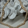 14K YELLOW GOLD CLASP FRESH WATER PINK PEARL NECKLACE 18 Inch