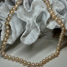 14K YELLOW GOLD CLASP FRESH WATER PINK PEARL NECKLACE 18 Inch