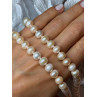 14K YELLOW GOLD CLASP FRESH WATER PINK PEARL NECKLACE 18 Inch