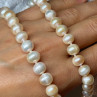 14K YELLOW GOLD CLASP FRESH WATER PINK PEARL NECKLACE 18 Inch