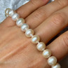 14K YELLOW GOLD CLASP FRESH WATER PINK PEARL NECKLACE 18 Inch