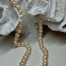 14K YELLOW GOLD CLASP FRESH WATER PINK PEARL NECKLACE 18 Inch