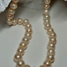 14K YELLOW GOLD CLASP FRESH WATER PINK PEARL NECKLACE 18 Inch