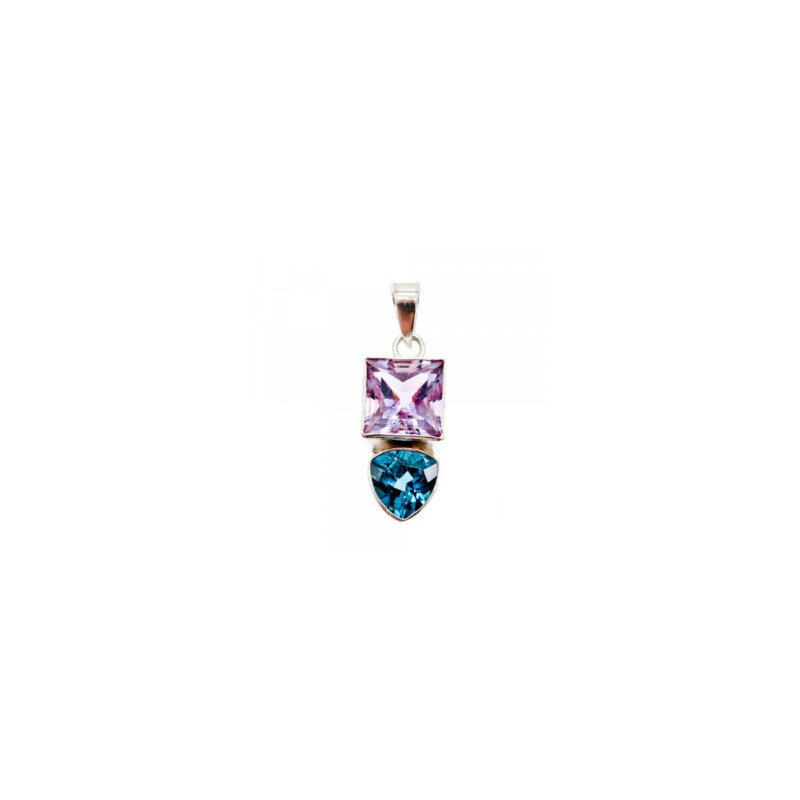 925 STERLING SILVER TOURMALINE PENDANT