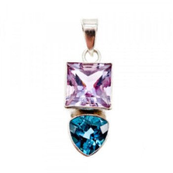 925 Sterling Silver Tourmaline Pendant