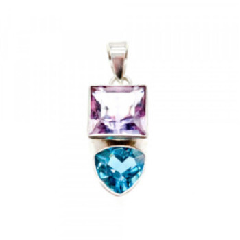 925 Sterling Silver Tourmaline Pendant