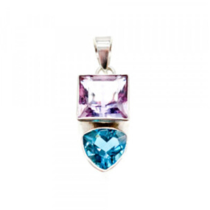 925 Sterling Silver Tourmaline Pendant