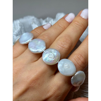 925 STERLING SILVER WATER FRESH PEARL BRACELET LENGTH 8 Inch