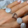 925 Sterling Silver Water Fresh Pearl Bracelet Length 8 Inch