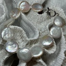 925 Sterling Silver Water Fresh Pearl Bracelet Length 8 Inch