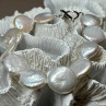 925 Sterling Silver Water Fresh Pearl Bracelet Length 8 Inch