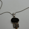 925 Sterling Silver Agate Necklace