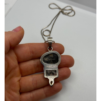 925 STERLING SILVER AGATE NECKLACE