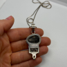 925 Sterling Silver Agate Necklace