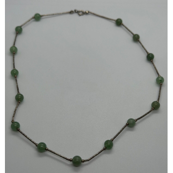 925 STERLING SILVER  NEPHRITE NECKLACE