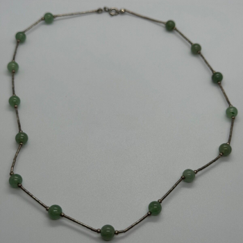 925 Sterling Silver Nephrite Necklace