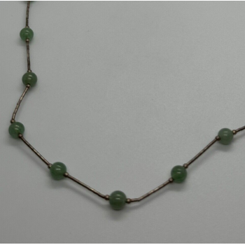 925 STERLING SILVER  NEPHRITE NECKLACE