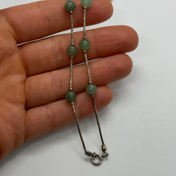 925 Sterling Silver Nephrite Necklace