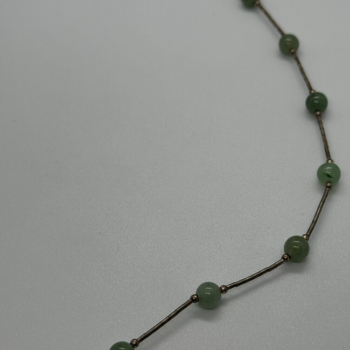 925 Sterling Silver Nephrite Necklace