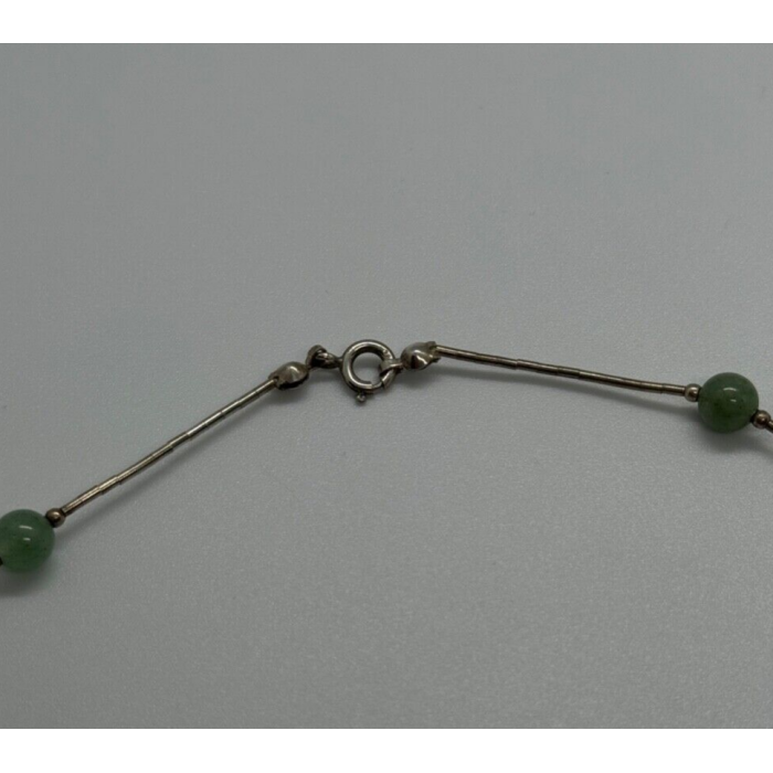 925 STERLING SILVER  NEPHRITE NECKLACE