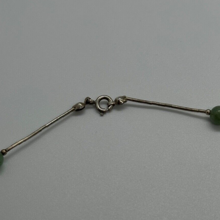 925 Sterling Silver Nephrite Necklace