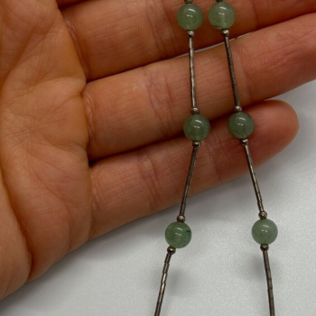 925 Sterling Silver Nephrite Necklace