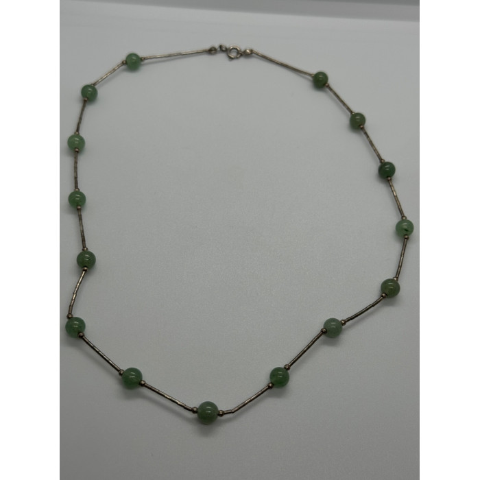 925 STERLING SILVER  NEPHRITE NECKLACE