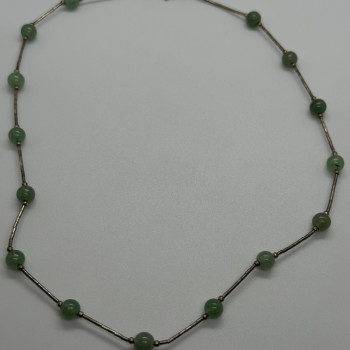 925 Sterling Silver Nephrite Necklace