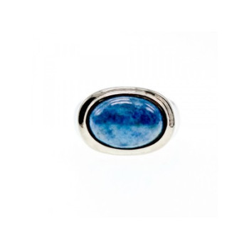 925 Sterling Silver Sodalite Ring Size 11.5