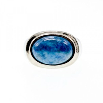 925 Sterling Silver Sodalite Ring Size 11.5