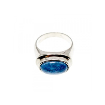 925 Sterling Silver Sodalite Ring Size 11.5