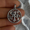Authentic Pandora Tree Of Life 925 Sterling Silver CZ Pendant Length 1.30 Inch