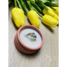 925 Sterling Silver Topaz Ring Size 8.5
