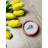 925 Sterling Silver Topaz Ring Size 8.5
