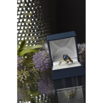 Vintage 925 Sterling Silver Sodalite Ring Size 10
