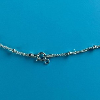 925 Sterling Silver Necklace Italy 29.9 in