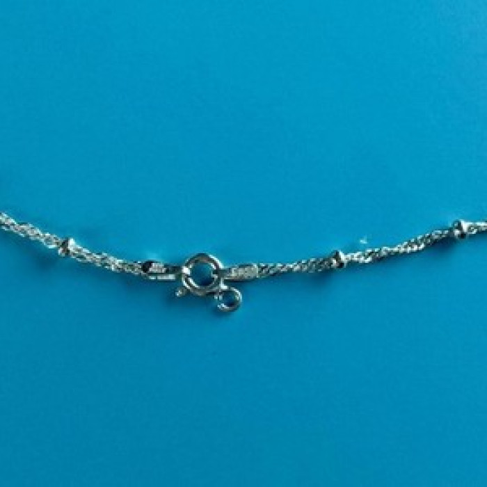 925 Sterling Silver Necklace Italy 29.9 in