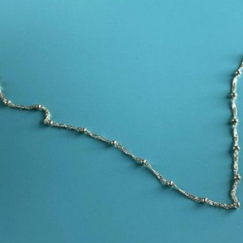 925 Sterling Silver Necklace Italy 29.9 in