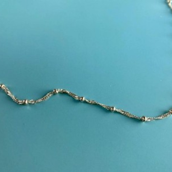 925 Sterling Silver Necklace Italy 29.9 in