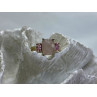 925 Sterling Silver Morganite & Spinel Ring Size 9