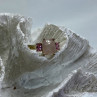 925 Sterling Silver Morganite & Spinel Ring Size 9