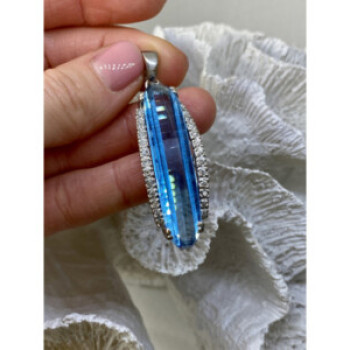 925 Sterling Silver Alpanite Pendant